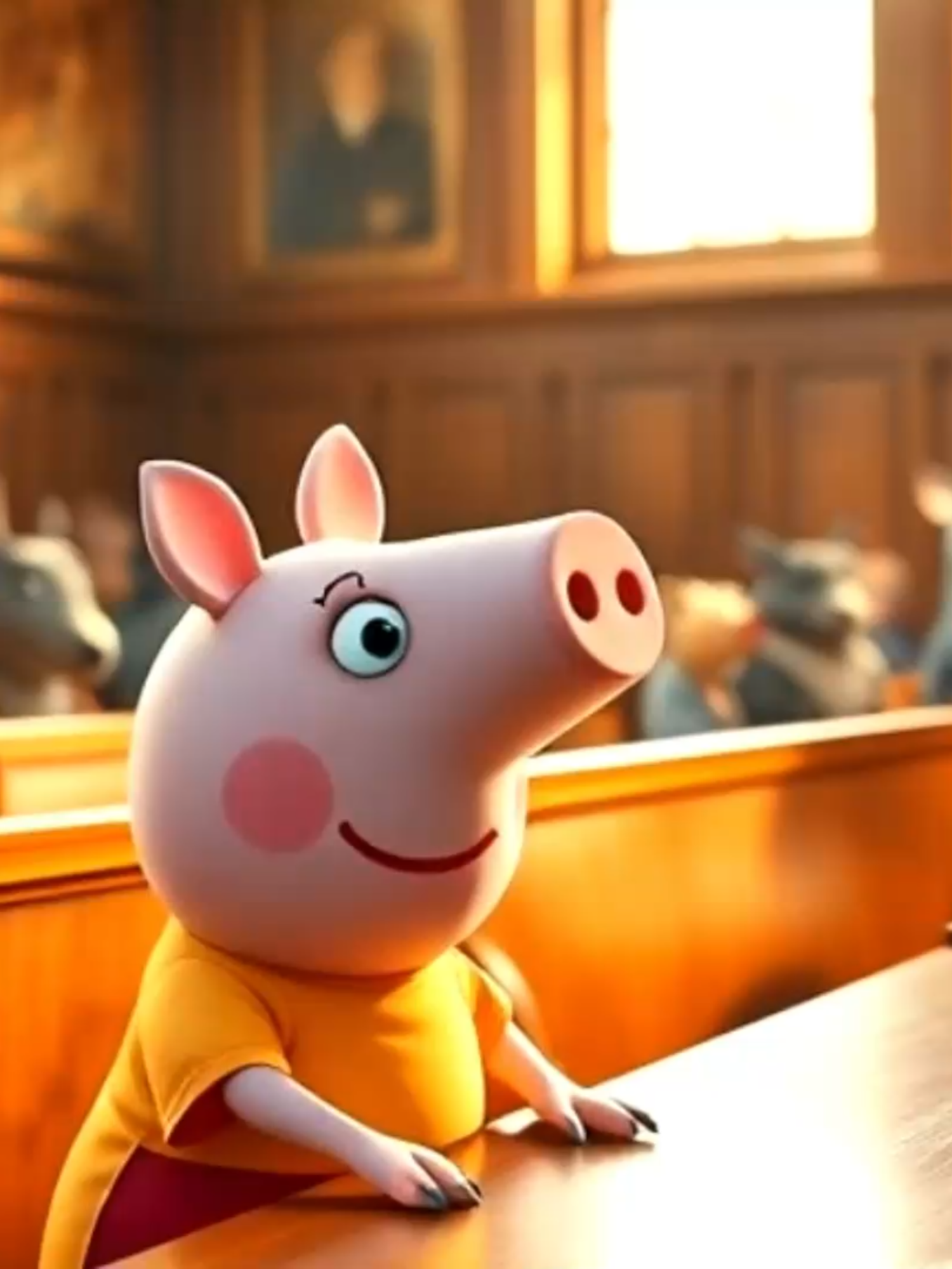 👨🏽‍⚖️ O Julgamento da Peppa Pig 🐷 #historia #foryoupage❤️❤️ #fyp #fypシ゚viral🖤tiktok #mistério #juri #julgamento #porco #peppapig Peppa Pig se meteu numa gelada.