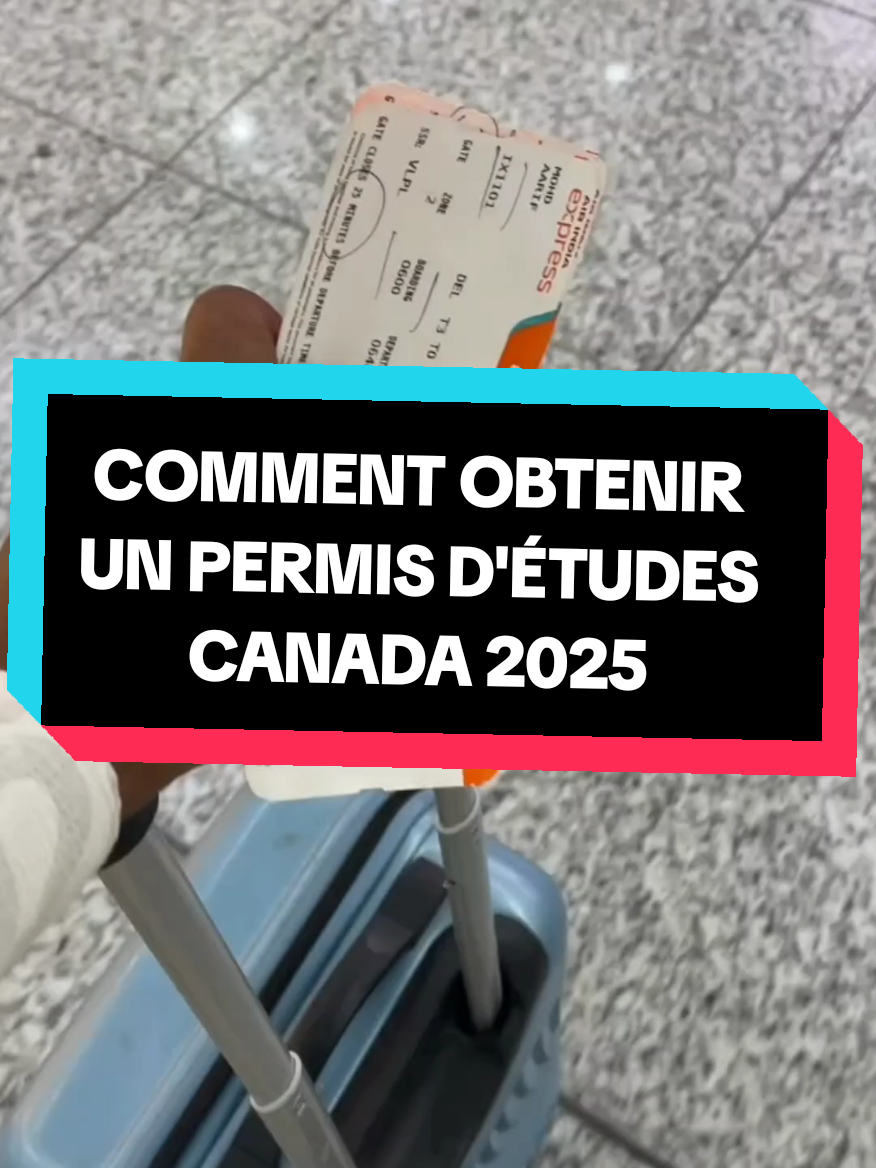 Comment j'ai obtenu mon permis d'étude au Canada.  #Permisdetude #canada #caq 