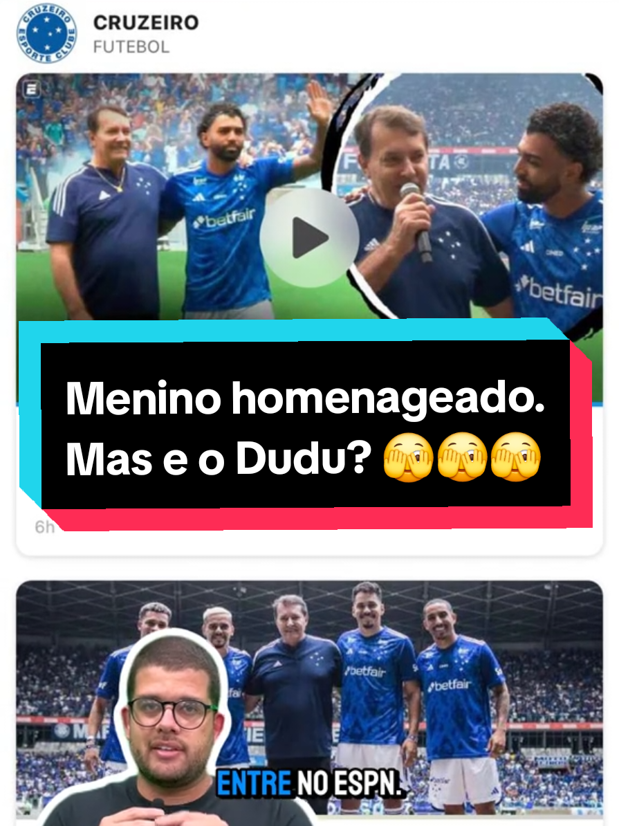 Por que Palmeiras fez homenagem para Gabriel Menino e não para Dudu #tiktokesportes #dudu #gabrielmenino#futebol #cruzeiro #palmeiras #gabrielmenino #leilapereira #espnexplica