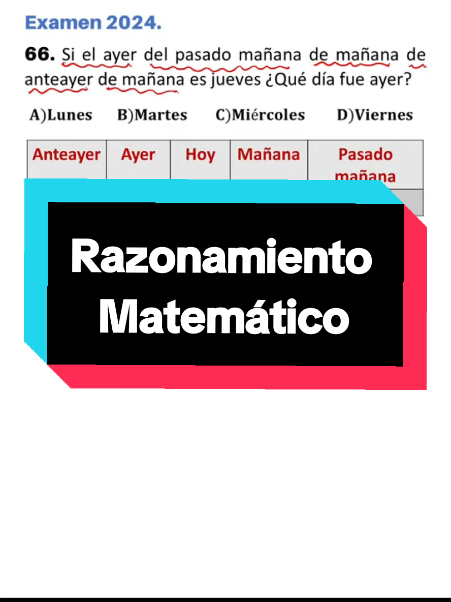 #razonamientomatematico para #Postulantes a las #ESFM #admisión #2025