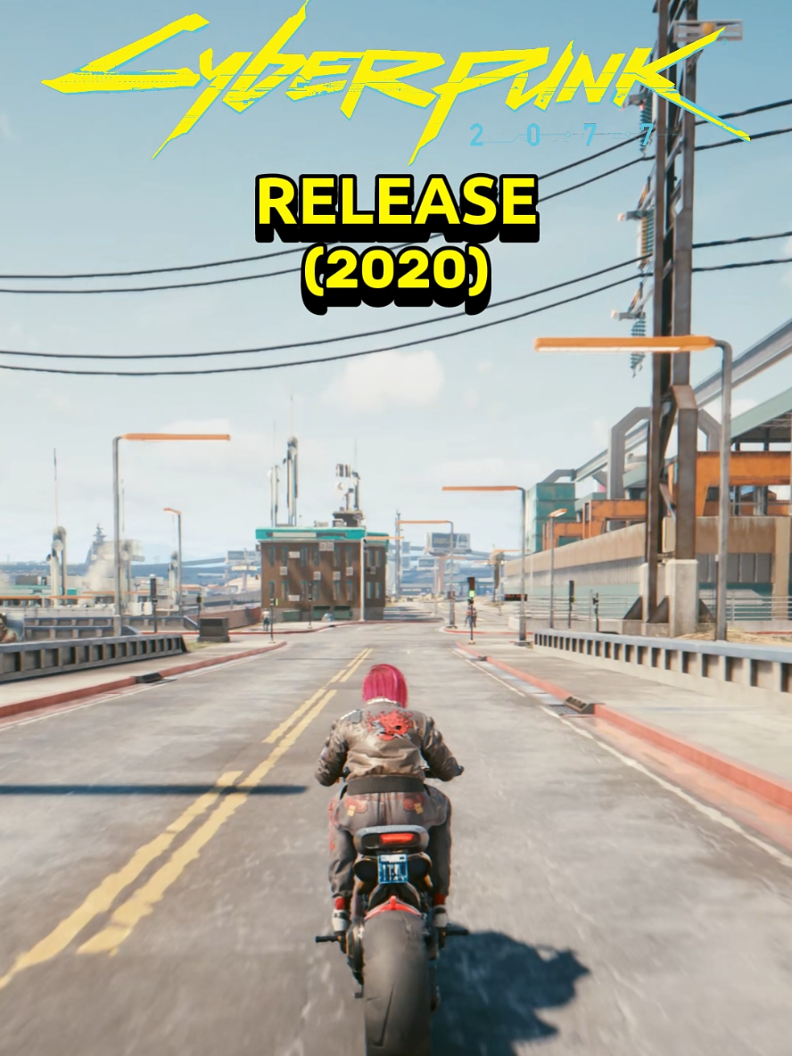 Cyberpunk 2077 First Release (2020) Vs Latest Patch (2024) #gaming #cyberpunk2077 #comparison #testing #fyp 