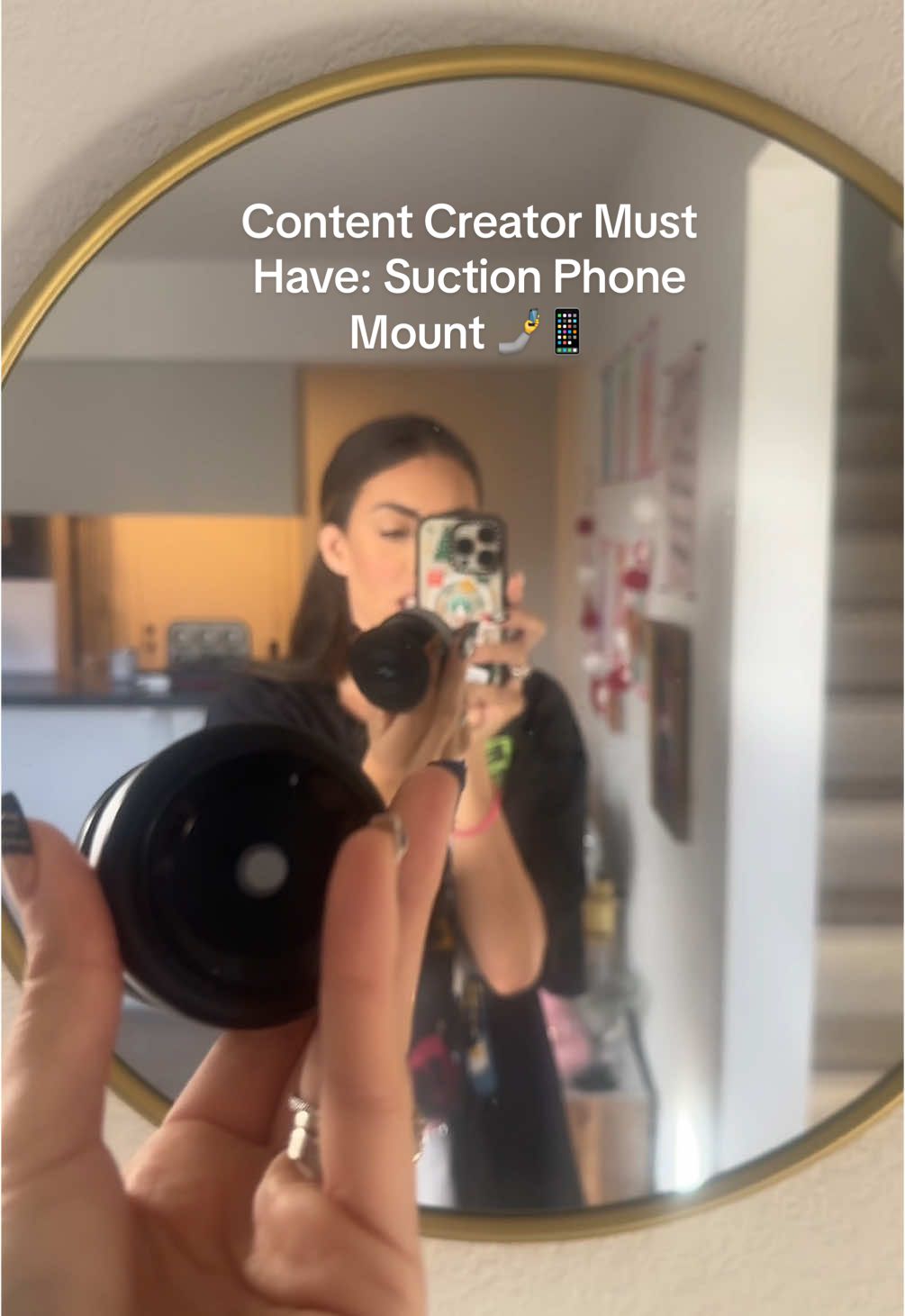 This thing will even suction to your head! Seriously such a great phone mount for filming! #phoneholder #magneticphoneholder #contentcreator #contentcreatortips #contentcreatormusthaves #creatingcontent #howtocreatecontent #newyearnewaura #spotlightfinds 