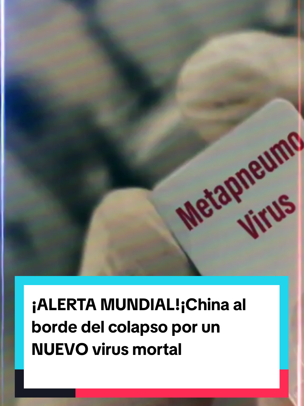 ¡ALERTA MUNDIAL!¡China al borde del colapso por un NUEVO virus mortal  #AlertaSanitaria #VirusMortal #ChinaEnCrisis #2025 #hMPV #SaludGlobal #NoticiasImpactantes #ÚltimaHora #ComparteYComenta 