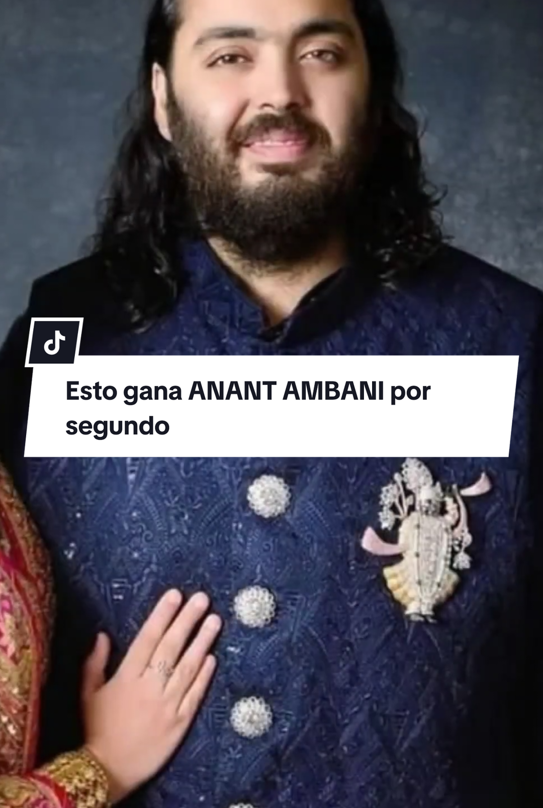 Esto gana ANANT AMBANI por segundo minuto hora y día 