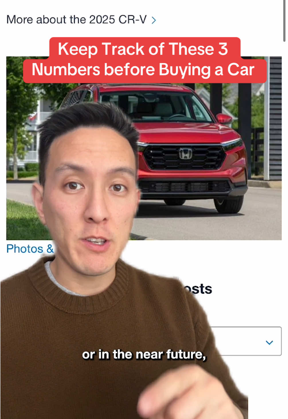 Keep track of these 3 numbers before buying a car 🚗  1. True cost to own 2. How much you can afford  3. Focus on the purchase price