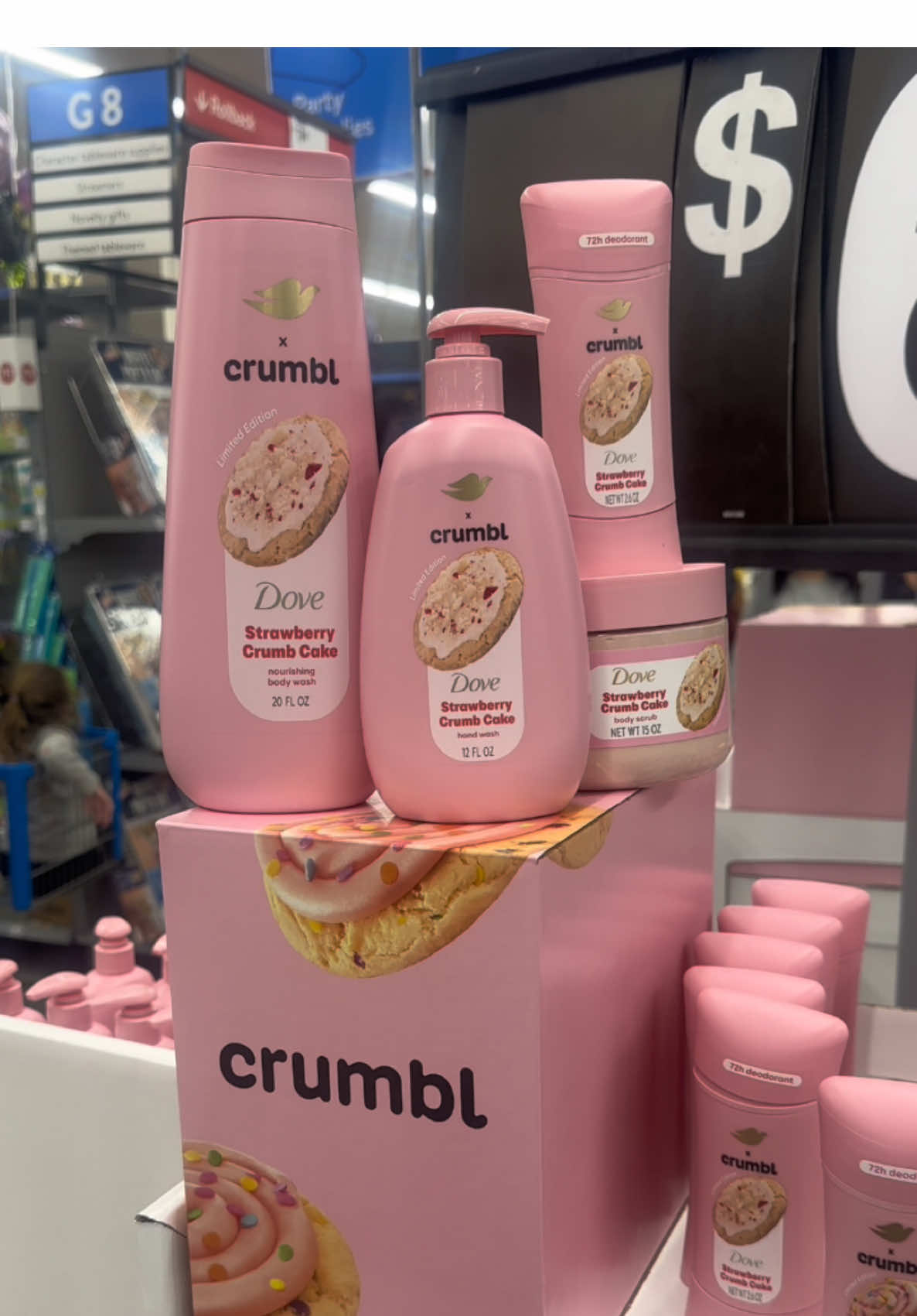 Who hyped these up??? 😩😳💕 #dovexcrumbl #dove #crumbl #skincare #walmartfinds #shopwithme 