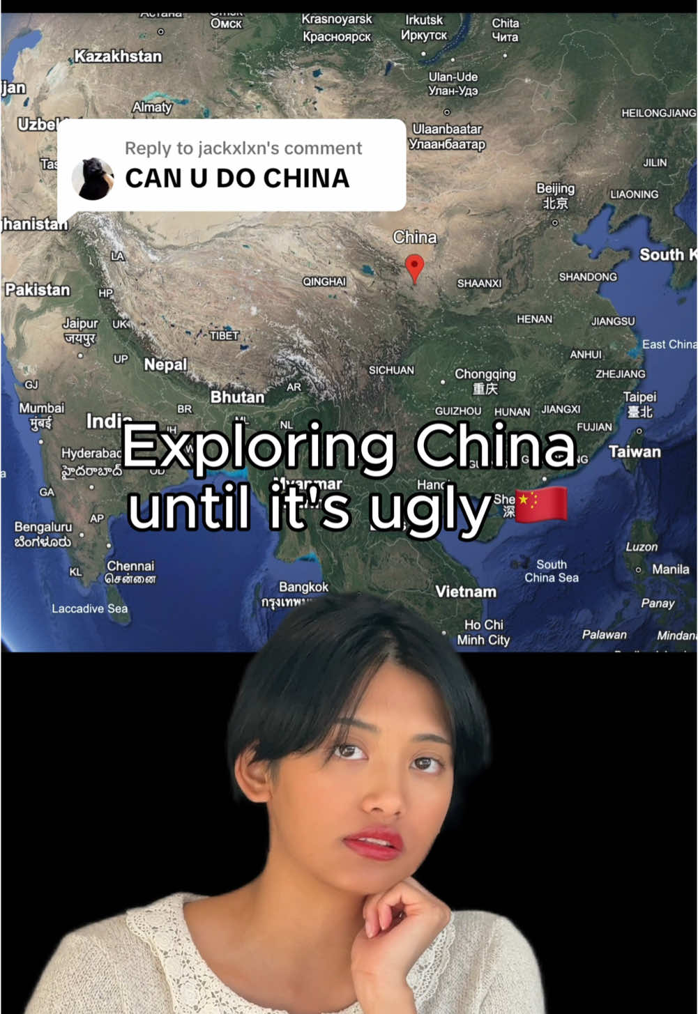 Replying to @jackxlxn Exploring China until it's ugly 🇨🇳 #googleearth #asmr #travel #geoguessr #china