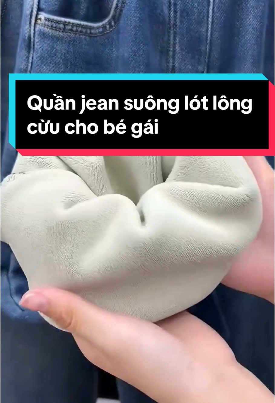 Quần jean bé gái lót lông cừu #quanjeanbegai #quanjeanlotlong #quanjeansuong #xh #hottrend #shopdobeyeu1990 