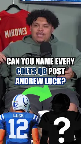 Name every single Colts starting QB since Andrew Luck #indianapoliscolts #nfl 