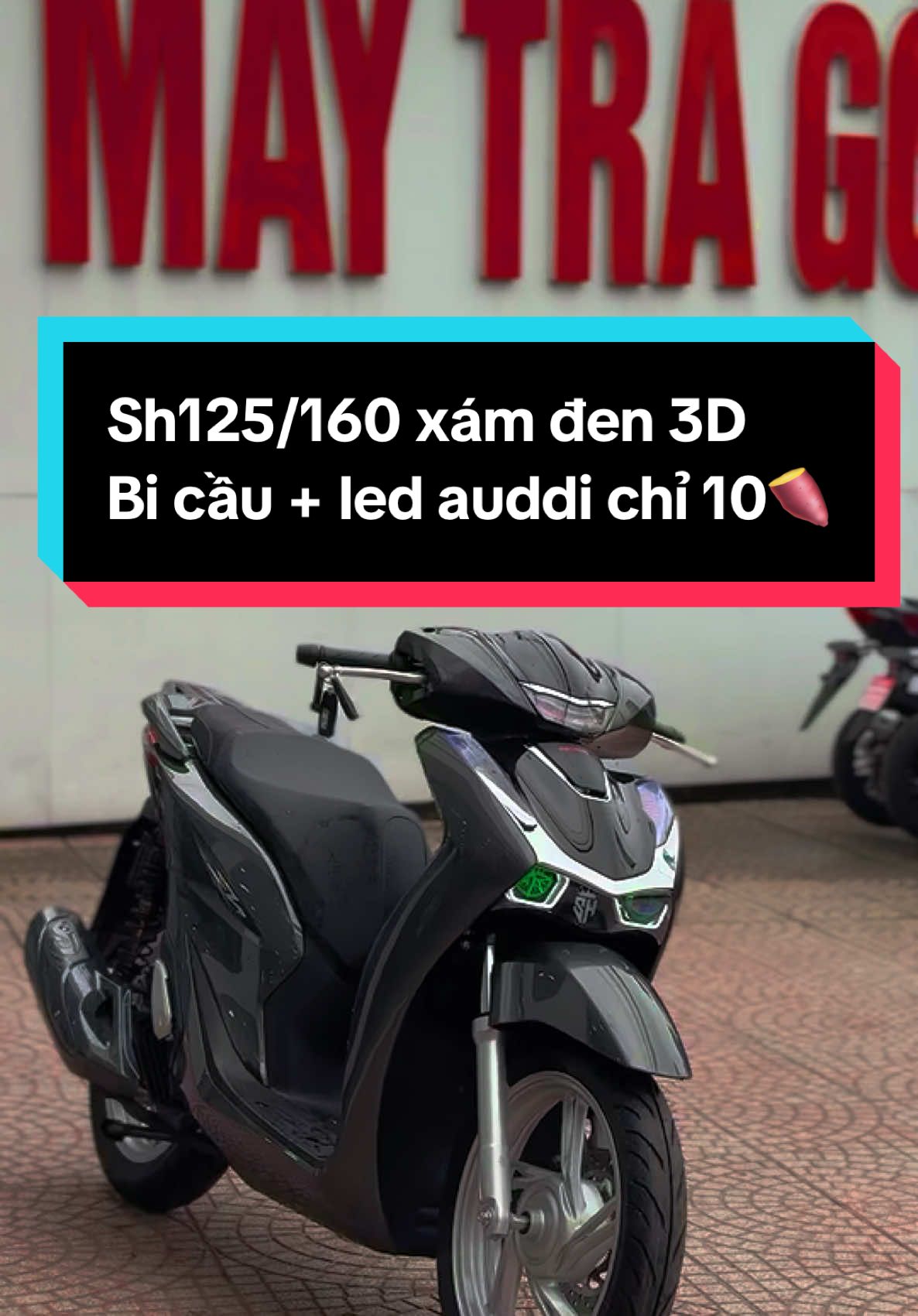 Sh125/160 xám đen 3D độ kiểng chỉ 3🍠 #sh125 #sh160 #honda #xemaytragop #xedokieng 