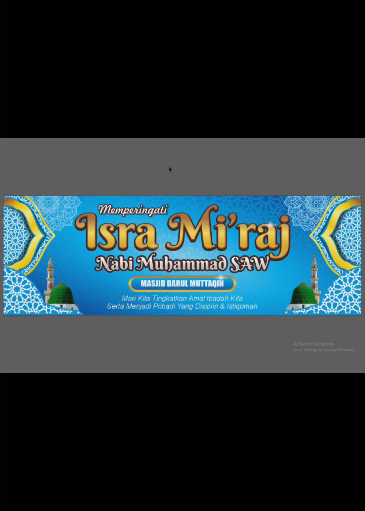 Template desain Isra miraj #tutorialcoreldraw #templatecoreldraw #designcoreldraw #desaincoreldraw #tutorialcoreldrawpemula