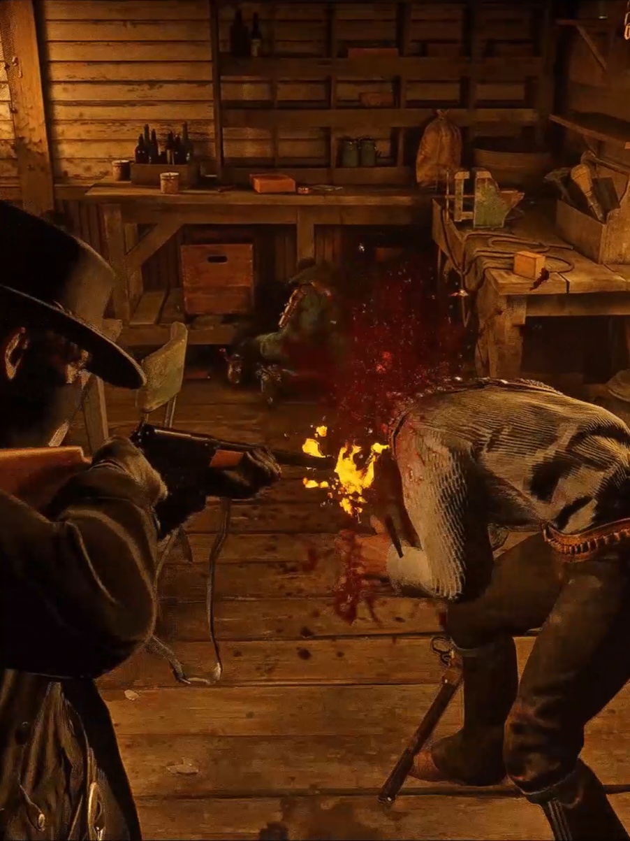 Remington Model 8 Autoloading Rifle Mod | Del Lobo Gang Hideout Brutal Combat #rdr2 #reddeadredemption2 #brutal #satisfyingvideo #cinematic #fyp #arthurmorgan #gameplay 