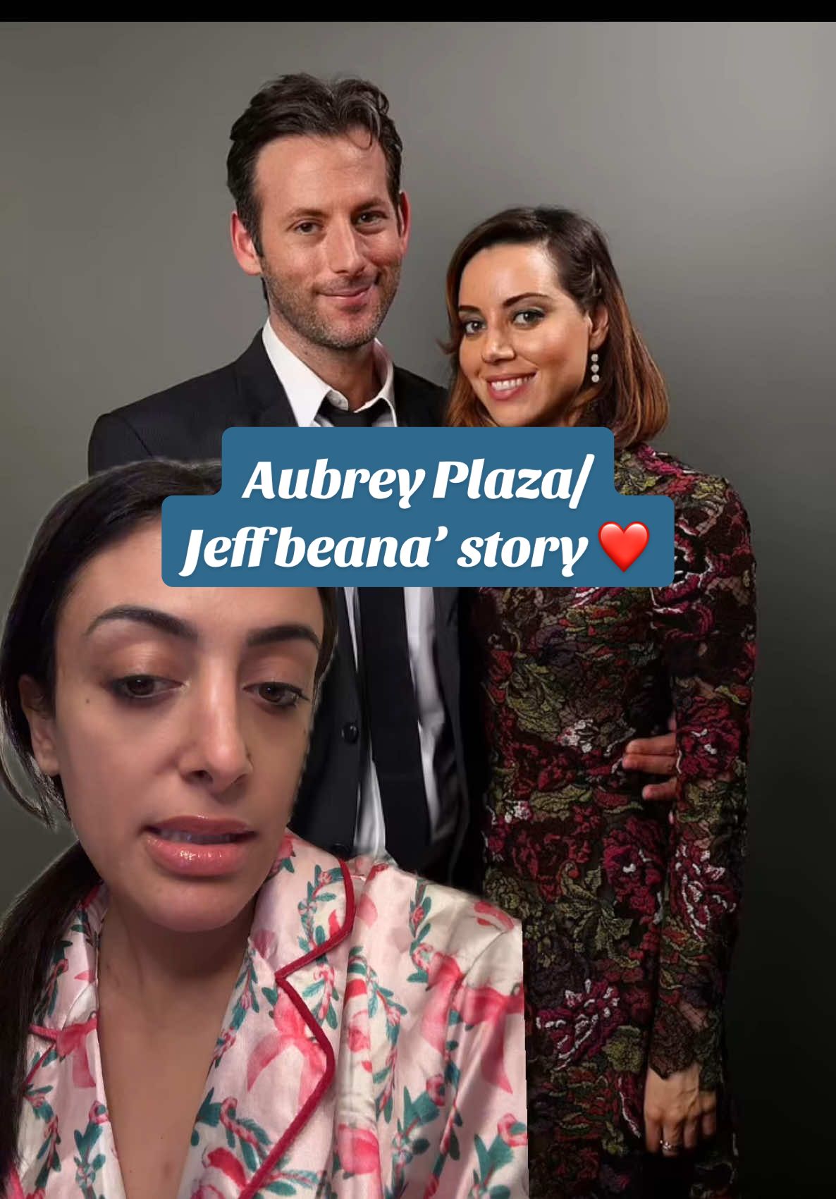 A little insight into their love story #aubreyplaza #jeffbaena ❤️ feeling so sad for her Aubrey