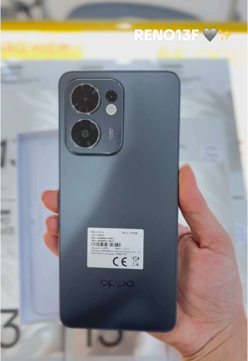 RENO13F 🩶✨ - Xám #OPPO #VNOPPOReno13 #AI #Phone #KienGiang #OPPOKienGiang 