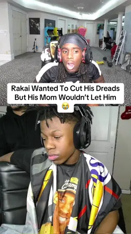 Rakai Wanted To Cut His Dreads But His Mom Wouldn’t Let Him 😭#fyp #kaicenat 