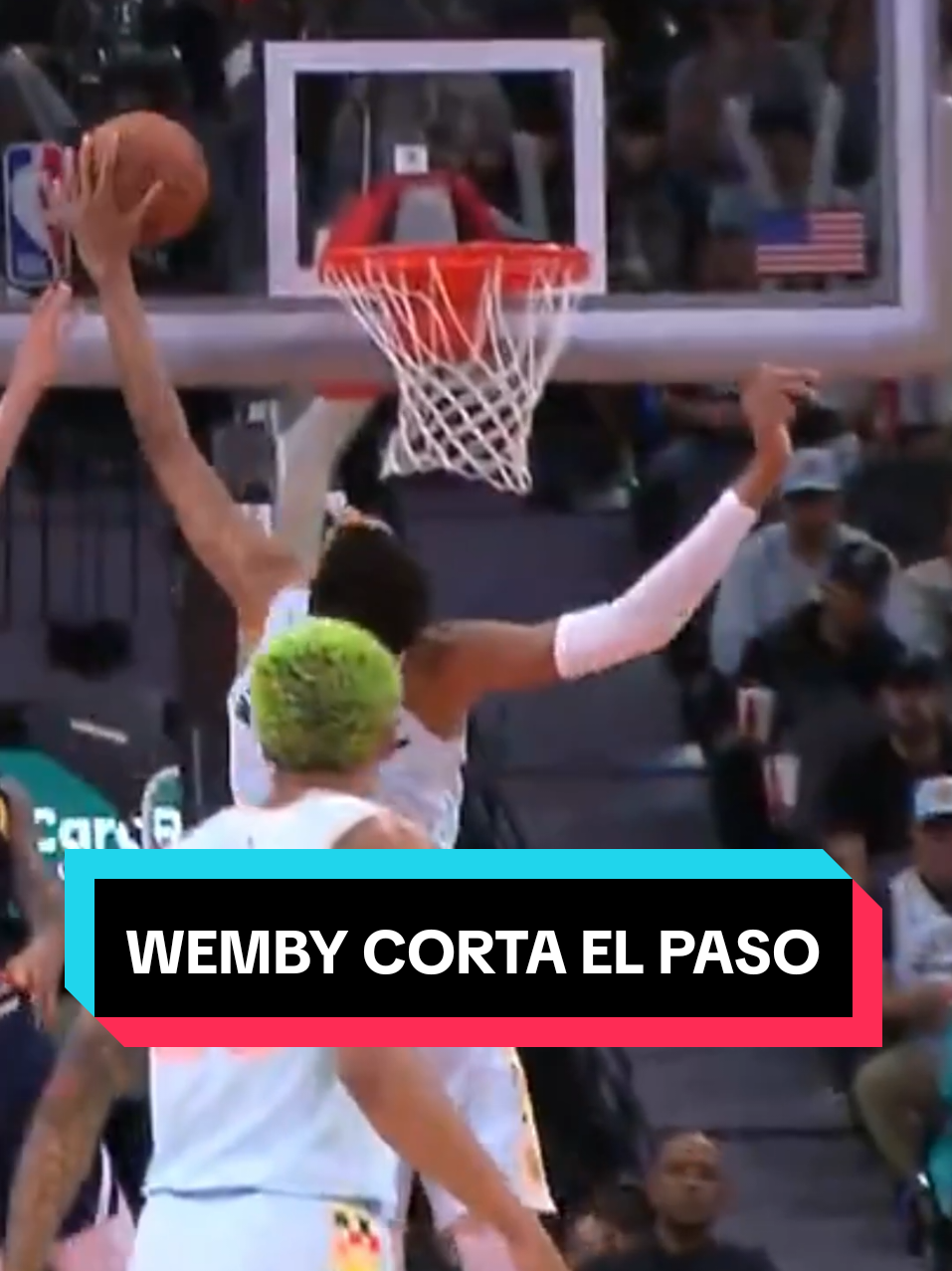 Wemby custodia los cielos ⛔ | #NBA #basketball #wembanyama 