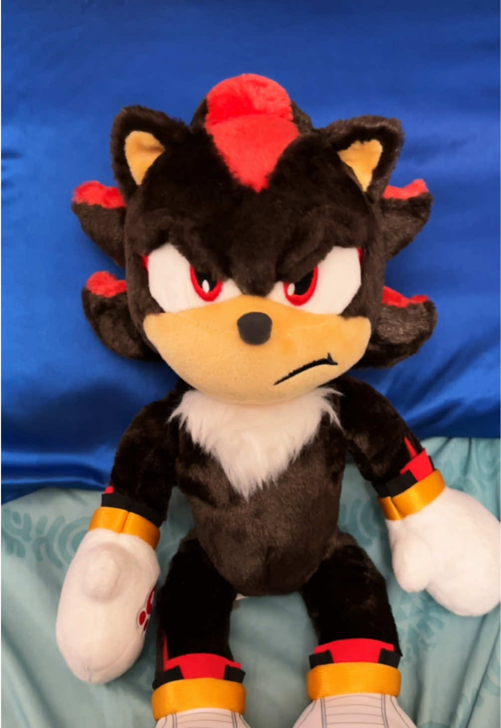 Listen, I’m deep in this Shadow the Hedgehog hyperfixation. I got him the day he released in stores and did this like 5 days later to him. #sonic #sonicthehedgehog #shadow #shadowthehedgehog #buildabear #buildabearworkshop #buildabearshadow #sonic3 