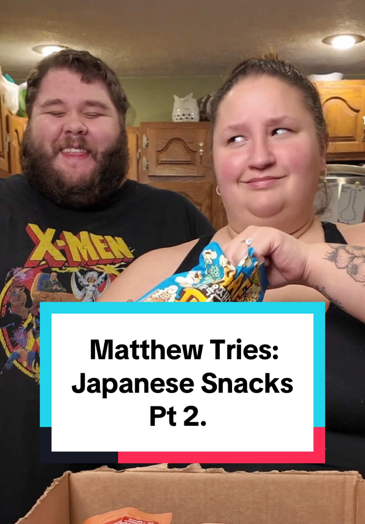 #matthewtries #matthewtriessomethinghehasneverhad #jessicatries #aggressivetutoriallady #matthewtriesfoodcombinations #matthewtriesweirdstuff #mattandjess #aggressivetutorials #AggressiveTutorials #AggressiveTutorialLady #AggressiveCookingShow #AggressiveCookingTutorials #japanesesnackbox