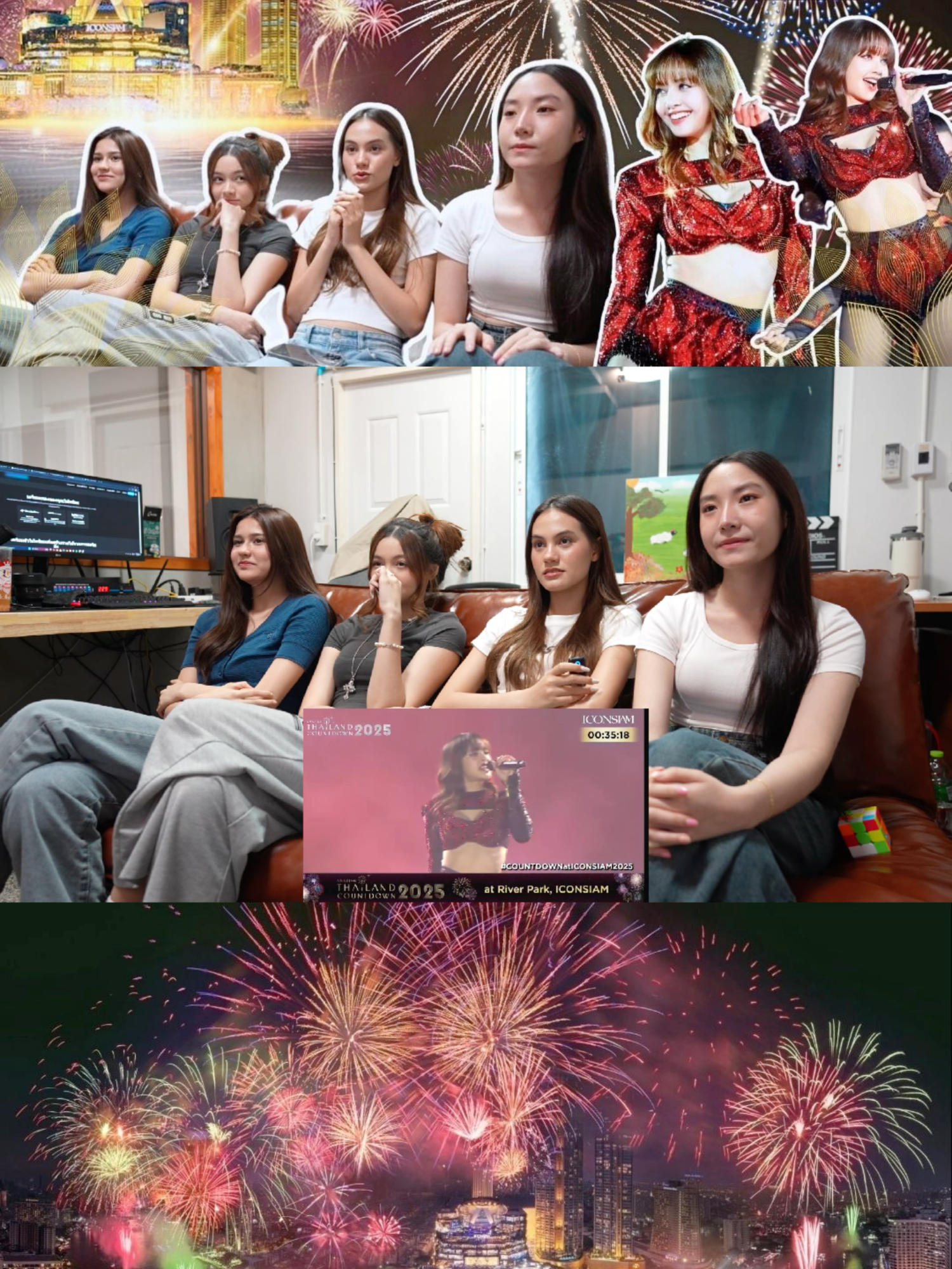 🎉✨Reaction LisaCountdown ที่ Iconsiam สวยเก่งปังมาก👏🏻 #QueenLisa #ปีนี้ดีปีหน้าปัง #lisa #lisacountdown #iconsiam #ลิซ่า #ลิซ่าblackpink