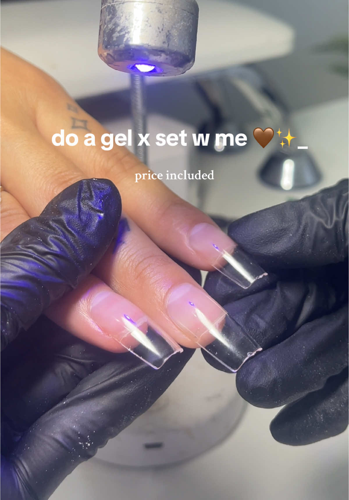 work with me 🤎✨ brown nail inspo #fyp #gelx #gelxnails #nailart #nailinspo #nailtutorials #gelxtutorial #workwithme #donailswithme #brownnails 