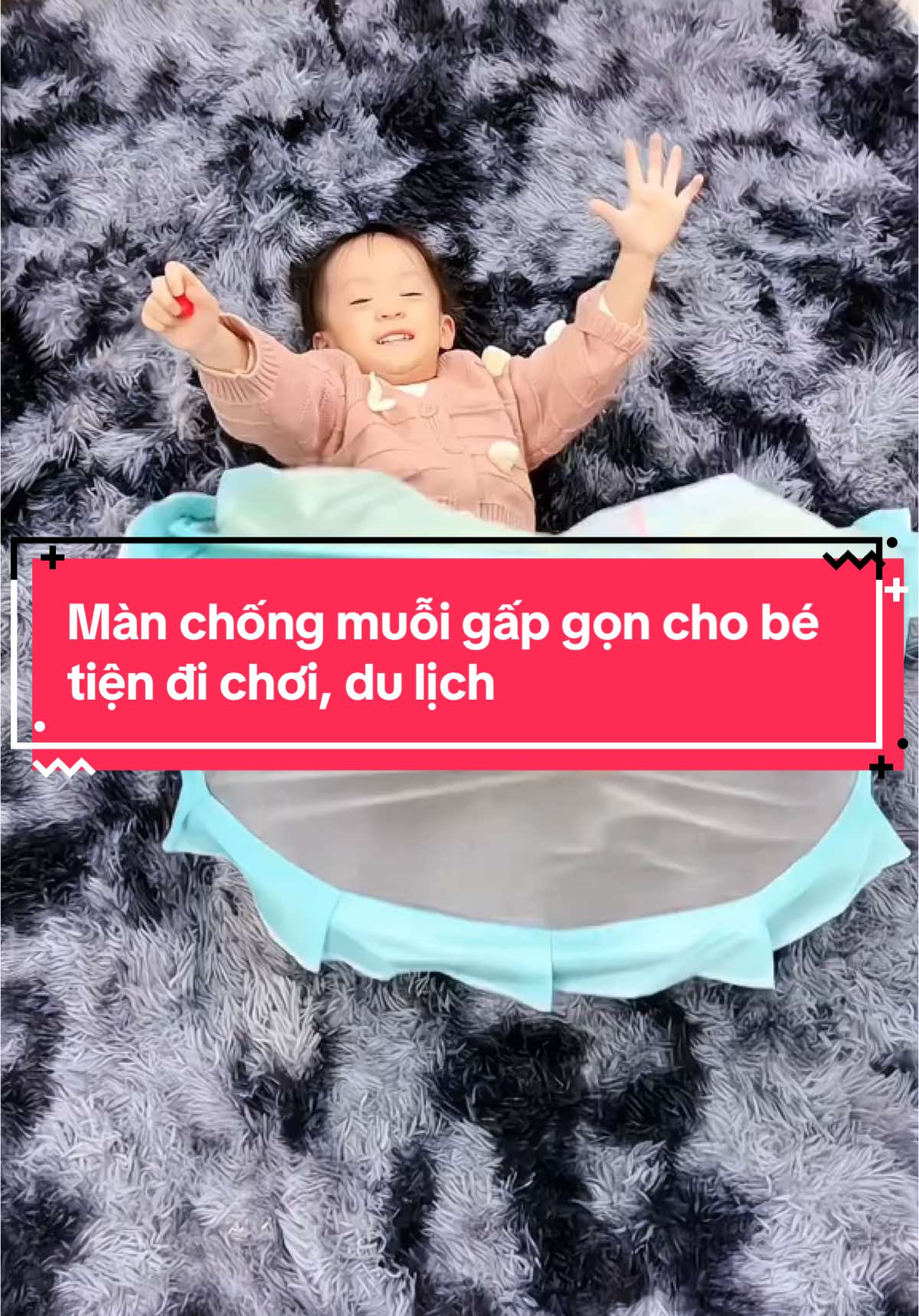 Màn chụp chống muỗi giúp bé có thể ngủ mọi lúc mọi nơi, mua về thấy rẻ mà tiện lắm nha các mom nè #manchupgapgon #manchupchobe #beyeu #tet #ttlk #mevabe #xuhuong #xuhuongtiktok 