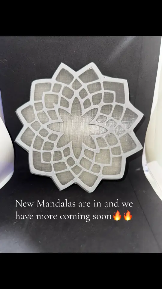 We have a few new mandala designs in the works here is the first of many! #3dprinting #SmallBusiness #foryoupage #spiritualitytiktok #smallbizowner 