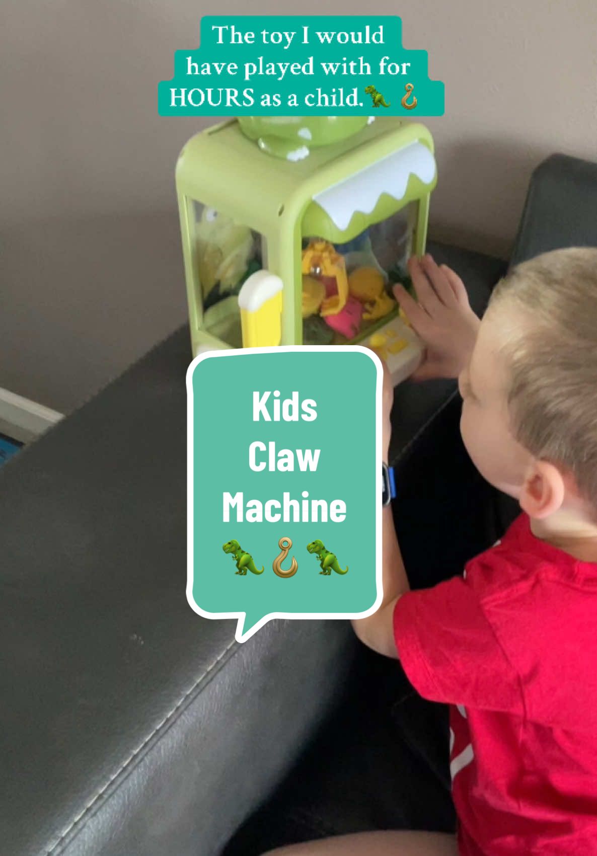 Why do I feel like all the toys that come out with now? Our toys? I would’ve been obsessed with as a child??? Like I feel robbed! #dinosaurus🦖 #dinosaurclawmachine #dinosaurtoy #dinosaurclaw #kidsclawmachine 