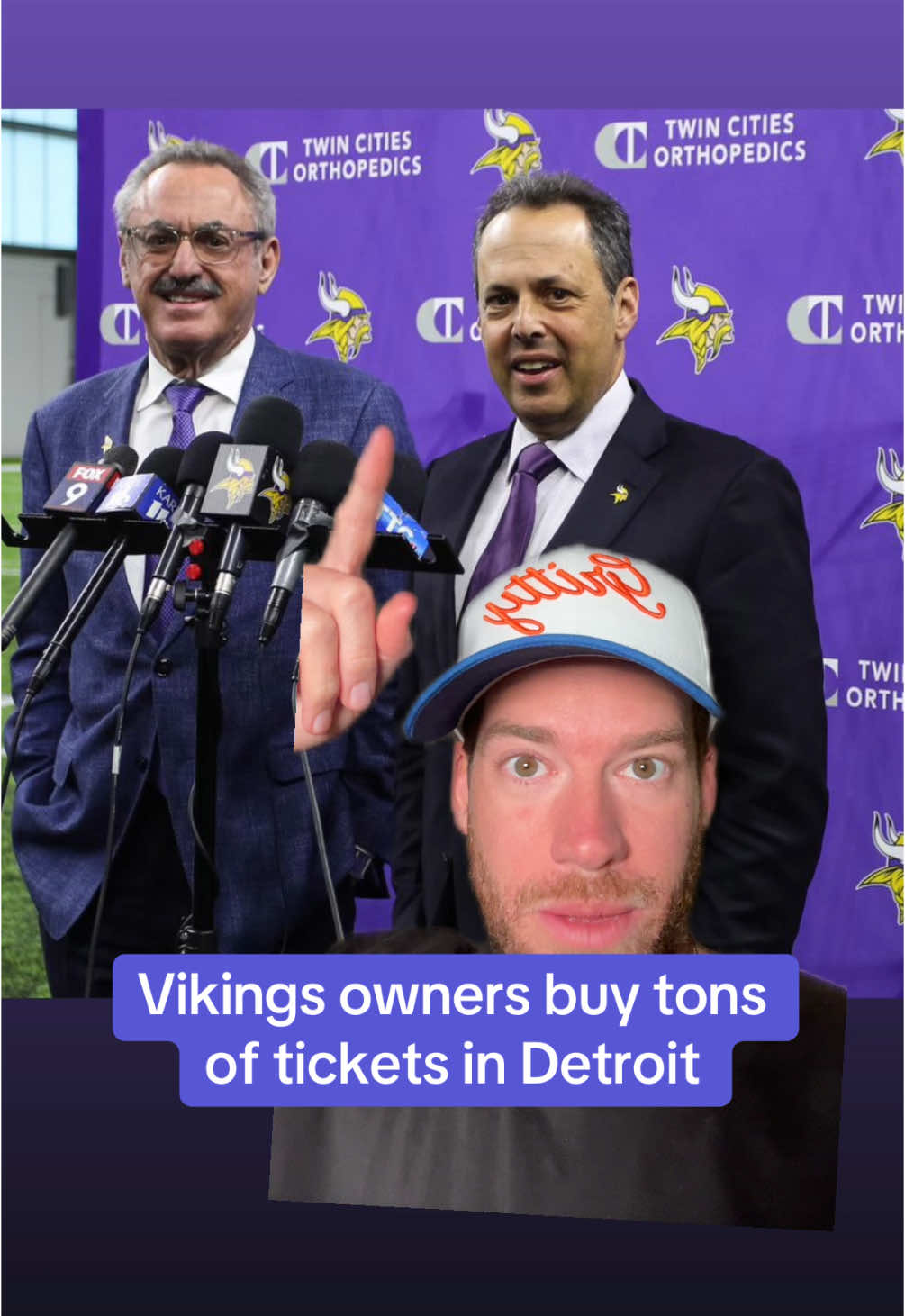 The Vikings bought $2 million of tickets for their fans‼️will it help them beat the Lions in Detroit?! 🏈 #nfl #NFLPlayoffs #detroitlions #minnesotavikings #lionsfootball #vikingsfootball 