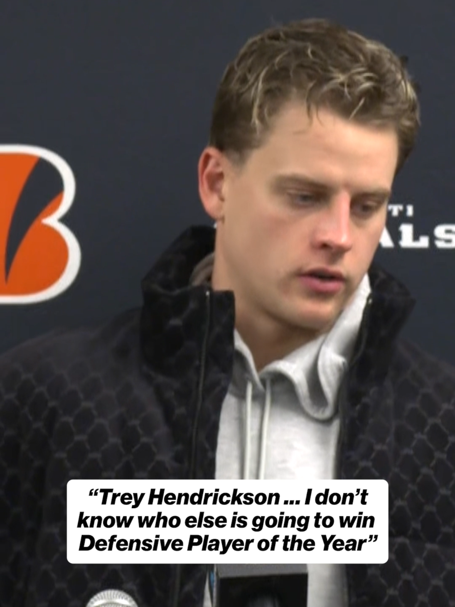 Joe Burrow called for Trey Hendrickson to be DPOY 👀 #nfl #nfltiktok #cincinnatibengals