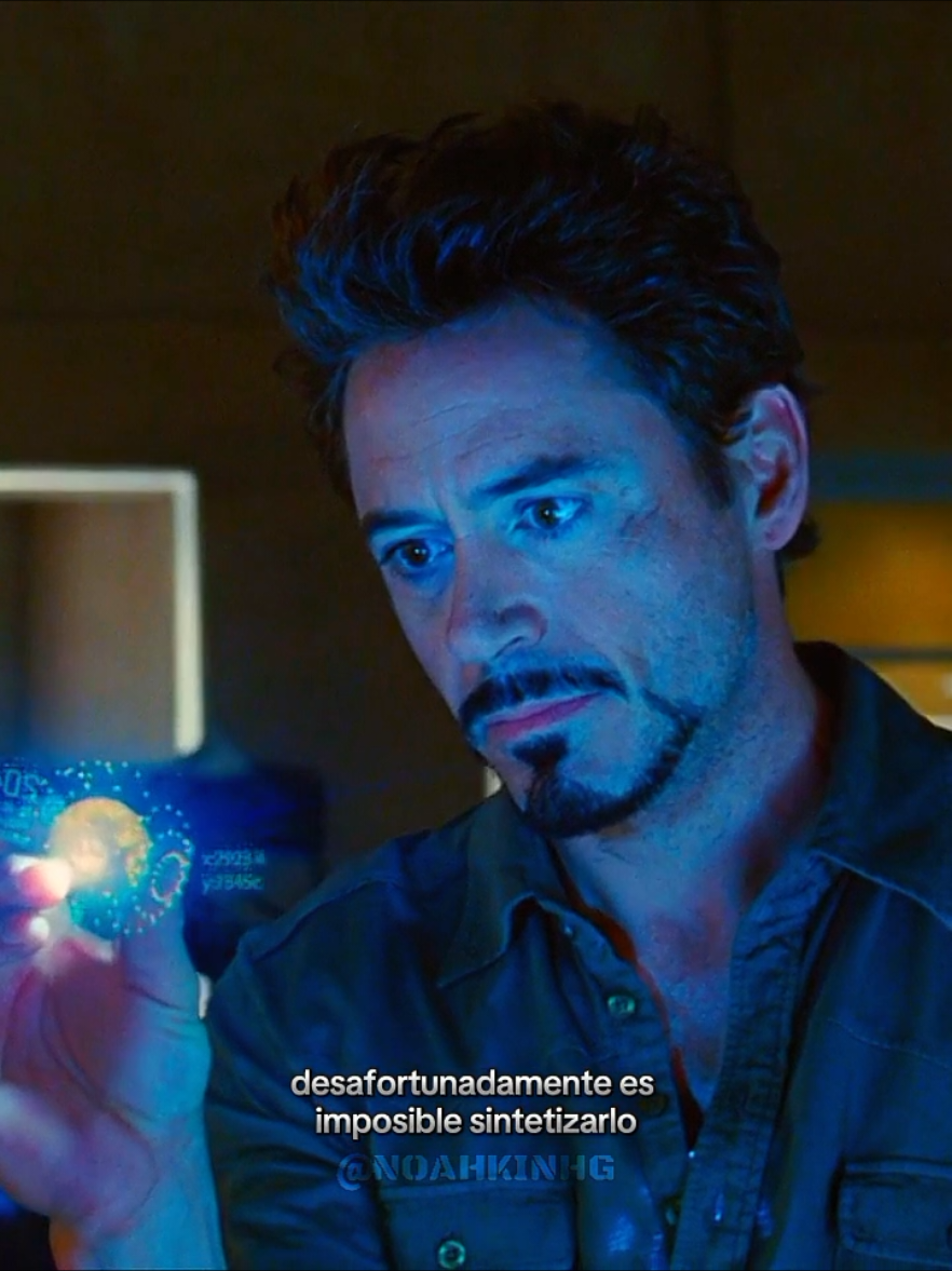 Tony Stark descubre un nuevo elemento #tonystark #ironman #robertdowneyjr #marvelstudios #ucm #fyp 