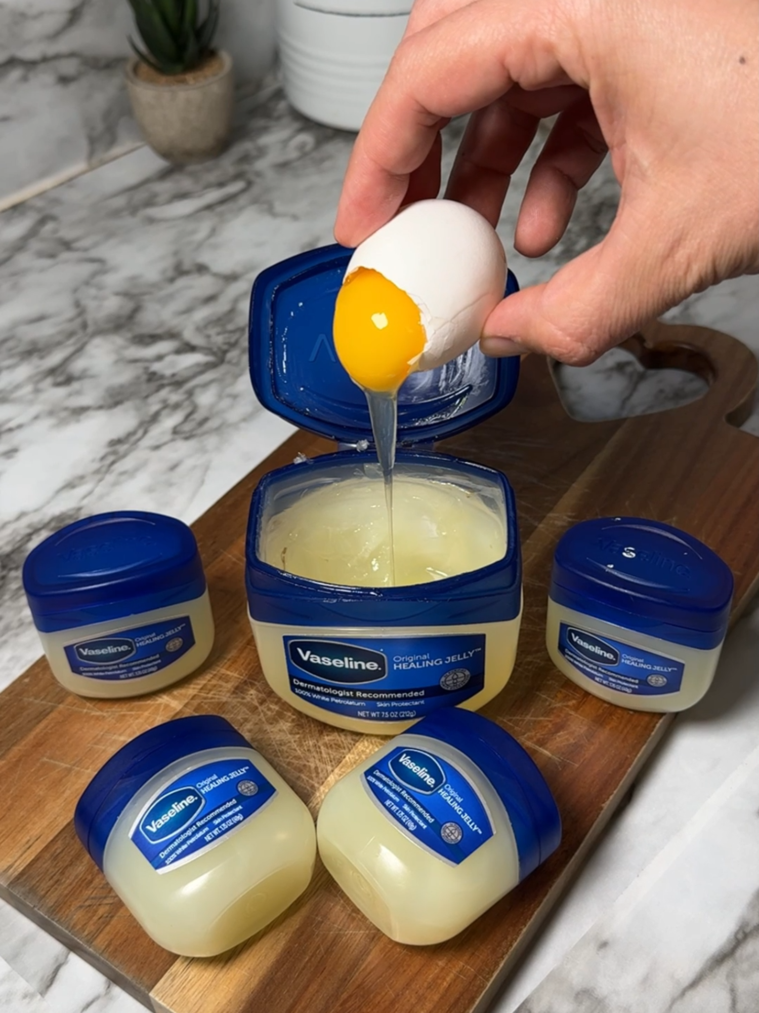 Vaseline and egg skin rejuvenation hack! #skincaretips #skincare #lifehacks