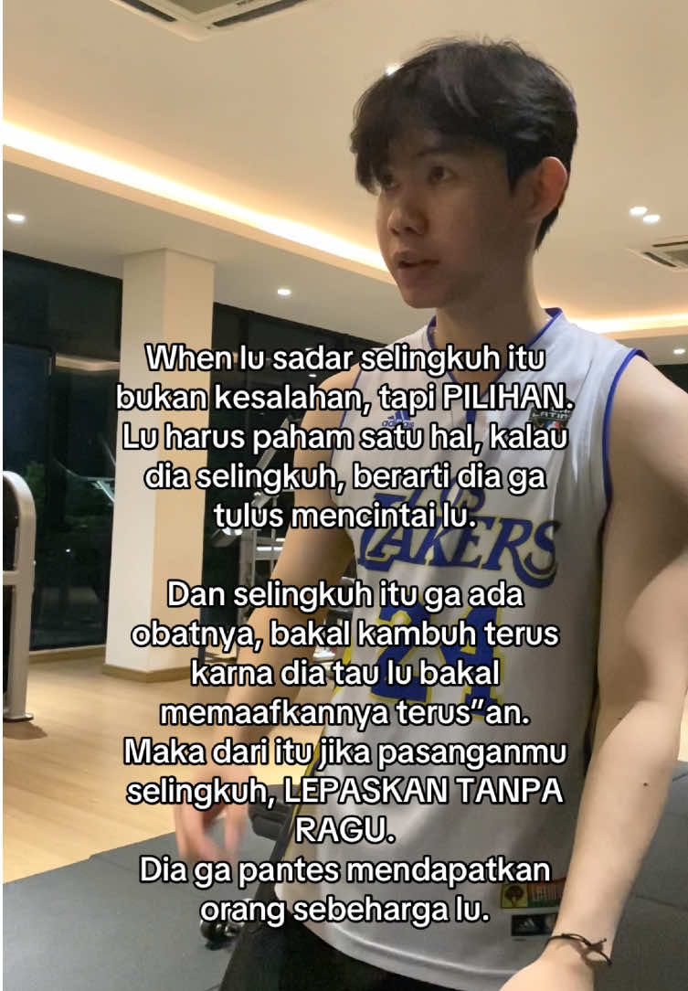 Seingkuh itu bukan kesalahan, tapi PILIHAN. #fyp #gym #motivation 