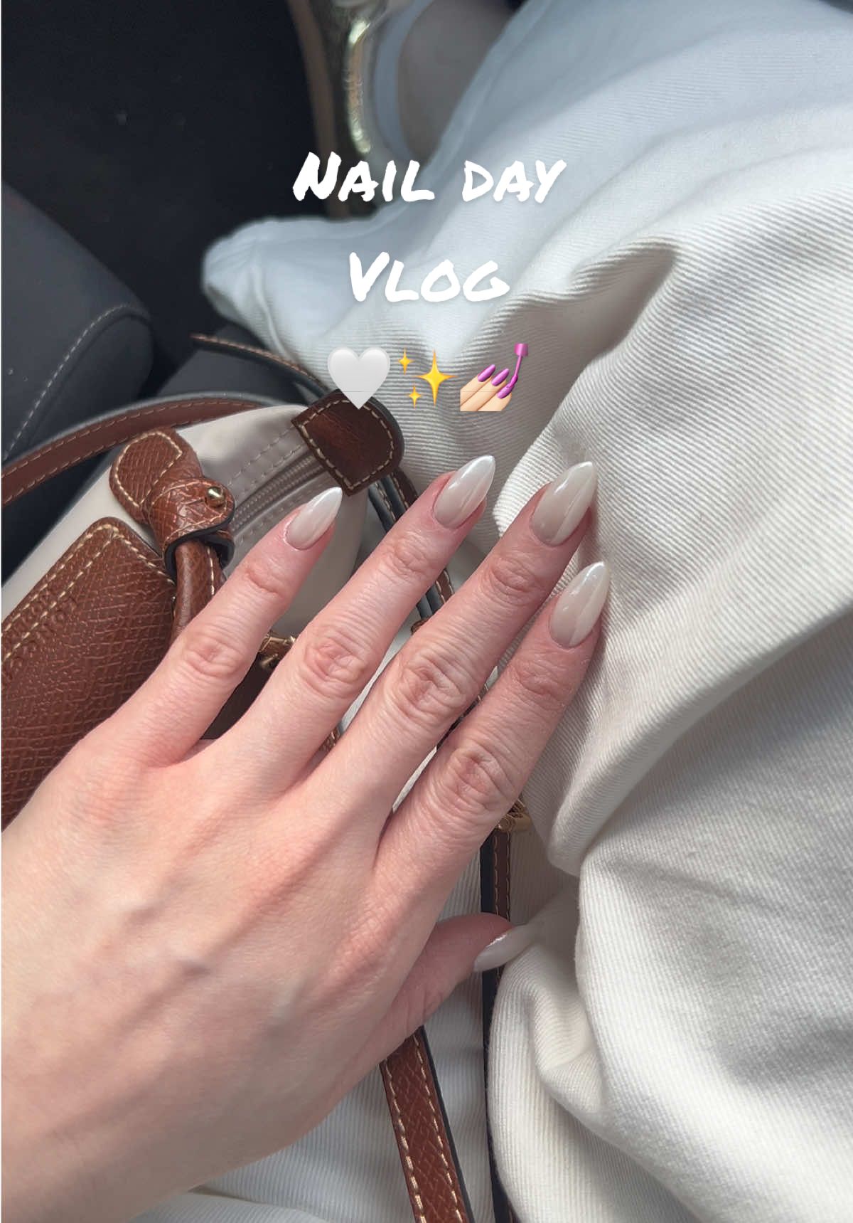 Nail day vlog 💅🏻 Obsessed with this  color for my first set of the year 🤍✨ @Nailartbydaisy And if you like novelas, I recommend watching “Caer en Tentacion” on Vix it is so good, me and Daisy were like 😳😱🫣 #fyp #nailday #nailvlog #firstnailsoftheyear #firstnailsof2025 #parati #fyppppppppppppppppppppppp #latinacontentcreator #novelas #vix #novelagirl #arizona 