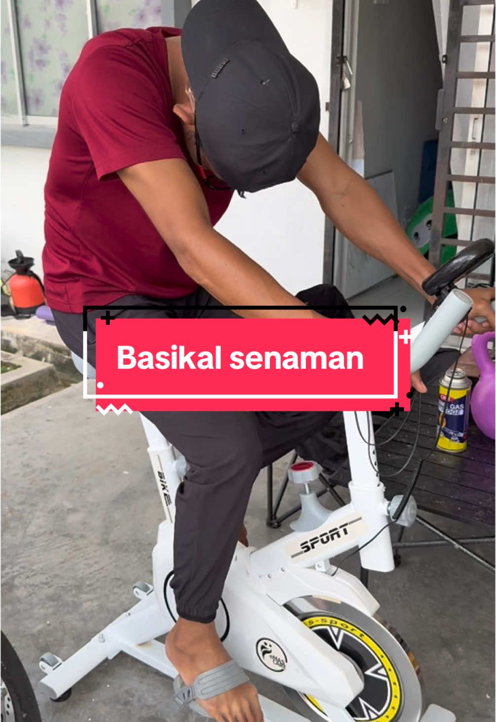 Azam 2025 nak fit. Dapatkan basikal senaman ni #basikalsenaman 