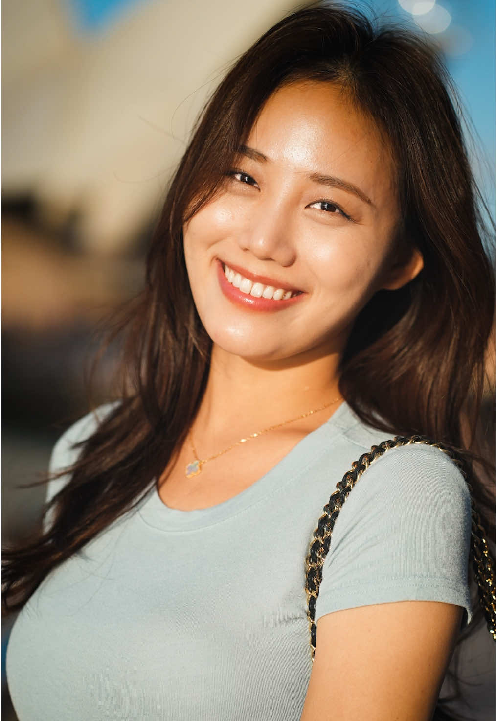 Take photos of strangers - beautiful girl with lovely smile 😊  . @chaae.rin  . . . #streetphotography #StreetStyle #stranger #sonyalpha #junliangfilms 