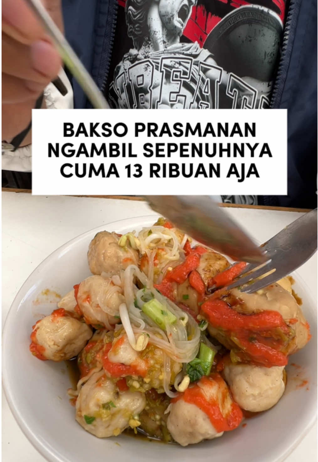 Bakso Prasmanan sepuasnya cuma 13 ribu di paman bakso 