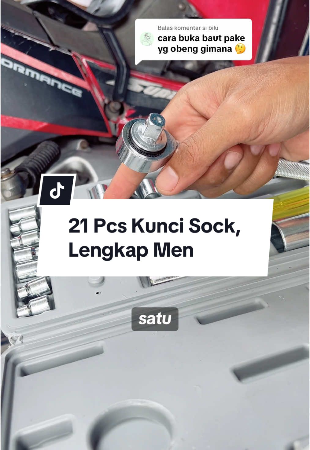 Membalas @si bilu kunci sock lengkap 21 pcs hanya segini ada yang putar dan ada yang model obeng #kuncisock #kuncisocketmultifungsi #agungsejuta 