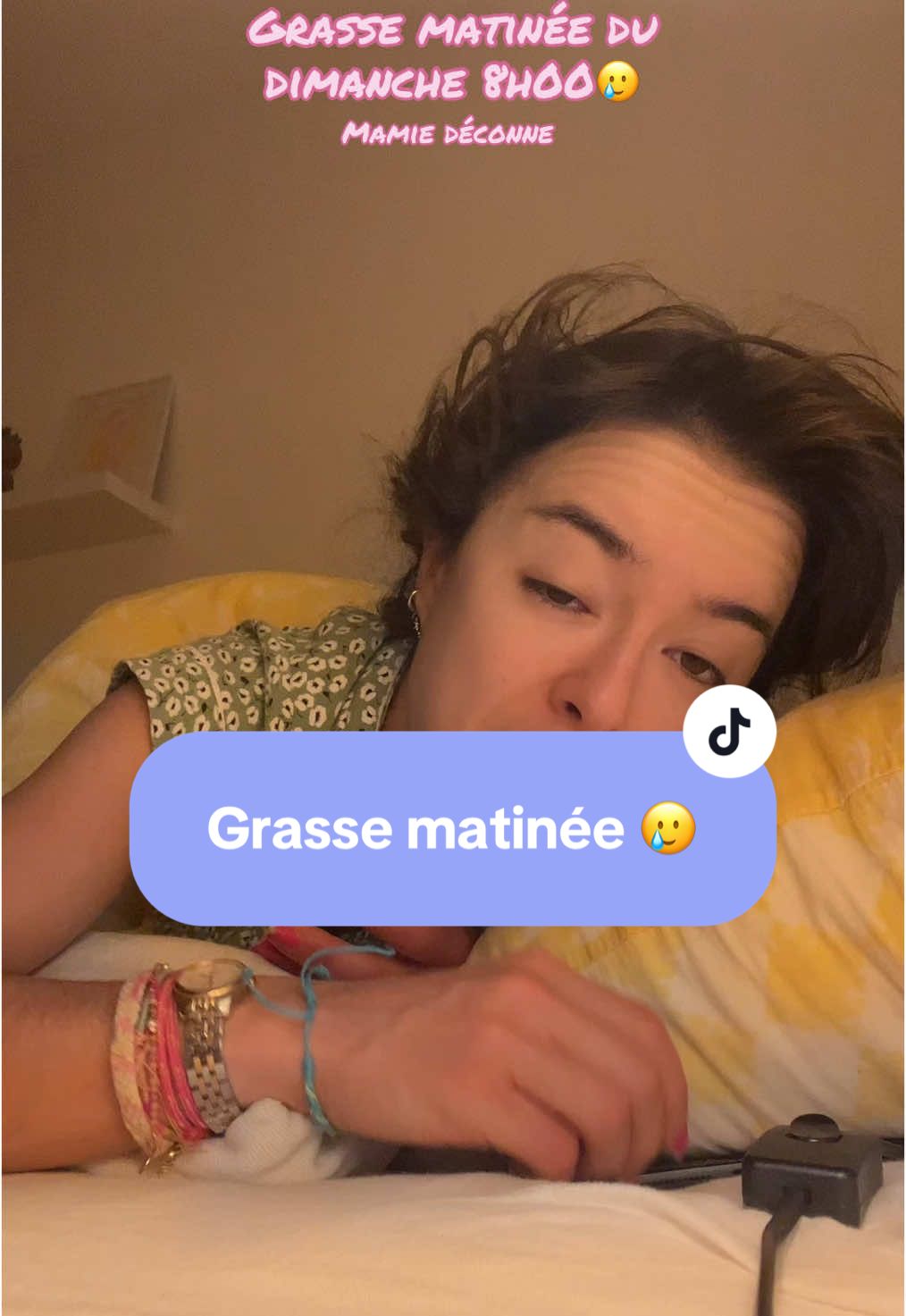 Grasse matinée du dimanche 🥲 #grassematinée #matine #matin #mamie #dimanche #8h #deconne 