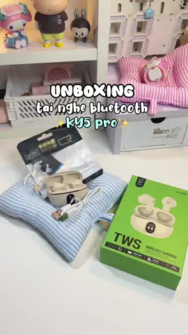 Tai nghe này dùng được cho mọi dòng điện thoại luôn nha mn🎀🎀 #tainghebluetooth #taingheky5pro #tainghegiare #kytech 