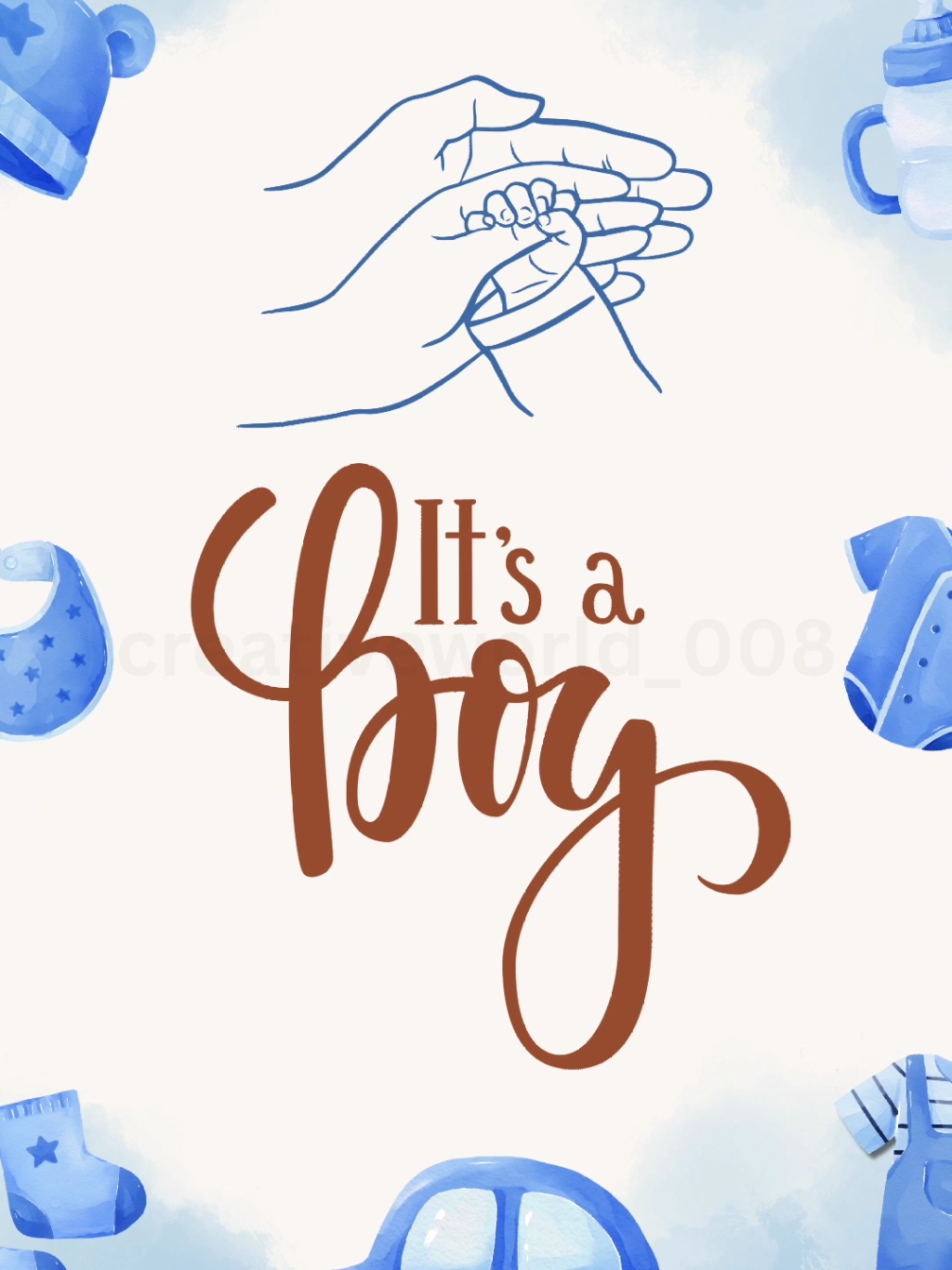 Welcome your precious baby boy with a charming blue-themed announcement video. Share the love and joy of this special moment.. #babyannouncement #babyboyarrival #newbornbaby #babylove #blueaesthetic #itsaboy #welcomelittleone #newbornjoy #sweetbabyboy #celebratinglife  #exploremypage #trending #viral #grow #fypシ #foryou 