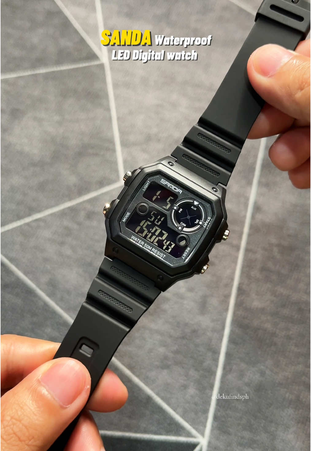 Masyado mo naman ginalingan dito Sanda😍Solid pang-everyday use ito! #watch #watchformen #relo #digitalwatch #waterproofdigitalwatch #sandawatch #sandadigitalwatch #fyp #foryou 