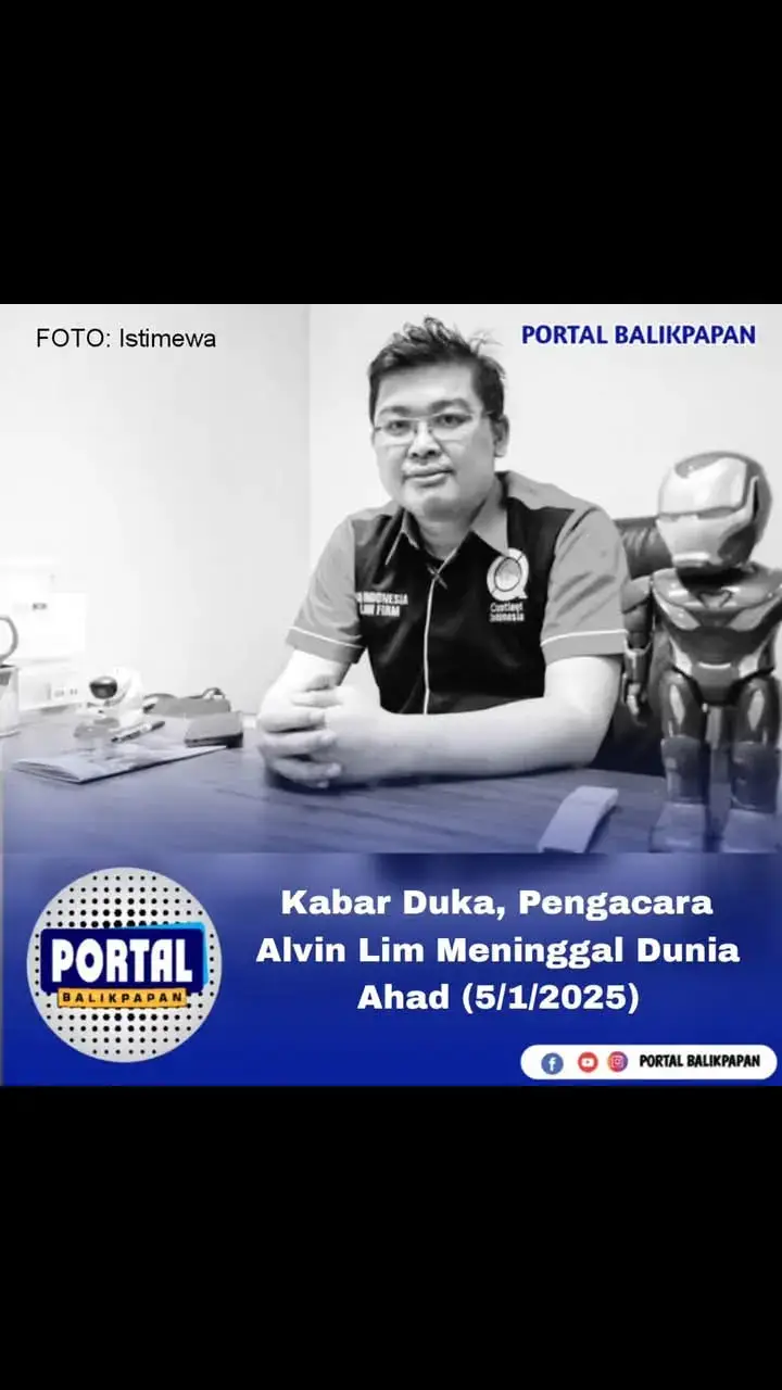 Kabar duka datang dari dunia hukum Tanah Air. Pengacara Alvin Lim, yang dikenal luas di kalangan publik, meninggal dunia pada Ahad (5/1/2025). Kabar kepergian pria berusia 46 tahun itu dikonfirmasi oleh Farhat Abbas, rekan sekaligus sahabat almarhum. Farhat mengungkapkan bahwa dirinya menerima kabar duka ini langsung dari sejumlah orang terdekat Alvin Lim.  