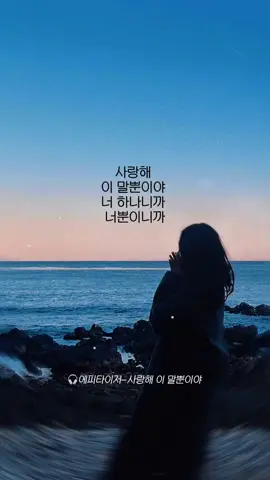 🎧에피타이저-사랑해 이 말뿐이야 #fyp #에피타이저 #사랑해 #추천 #발라드 #사랑노래 