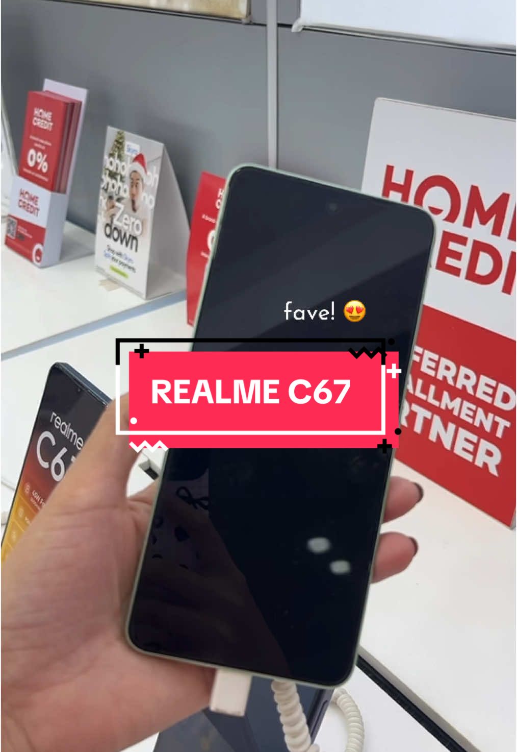 RealMe C67 everyone 🙌 Offers 0% interest on installment for 6 months! Please visit us. Kindly tap the yellow bag for COD transactions. 😉 #fyp #cellphone #Unboxing #latest #GiftIdeas #freeshipping #SALE #RealMe 