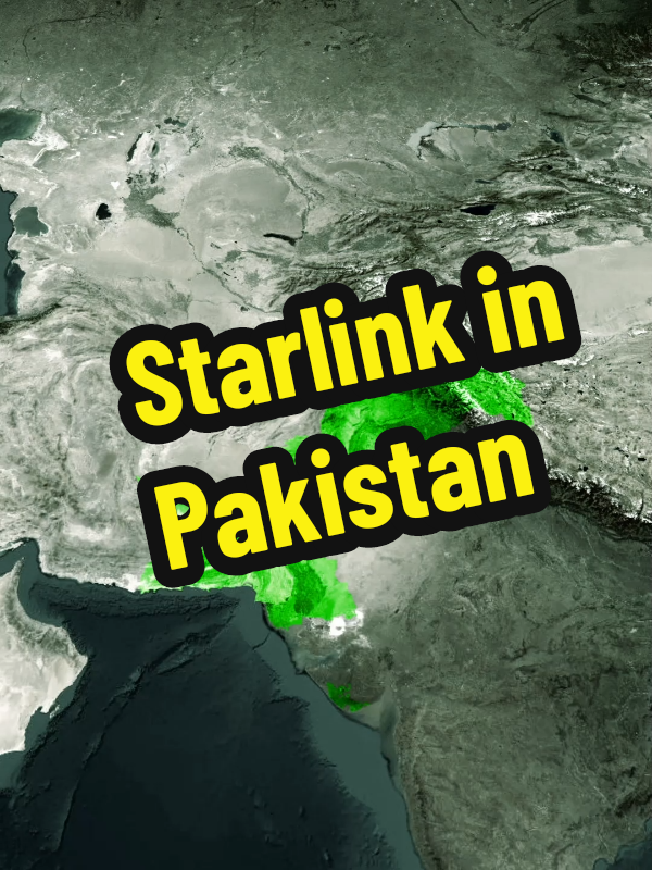 Starlink In Pakistan #pakistan #facts #maps #tiktok #reels #internet #starlink 