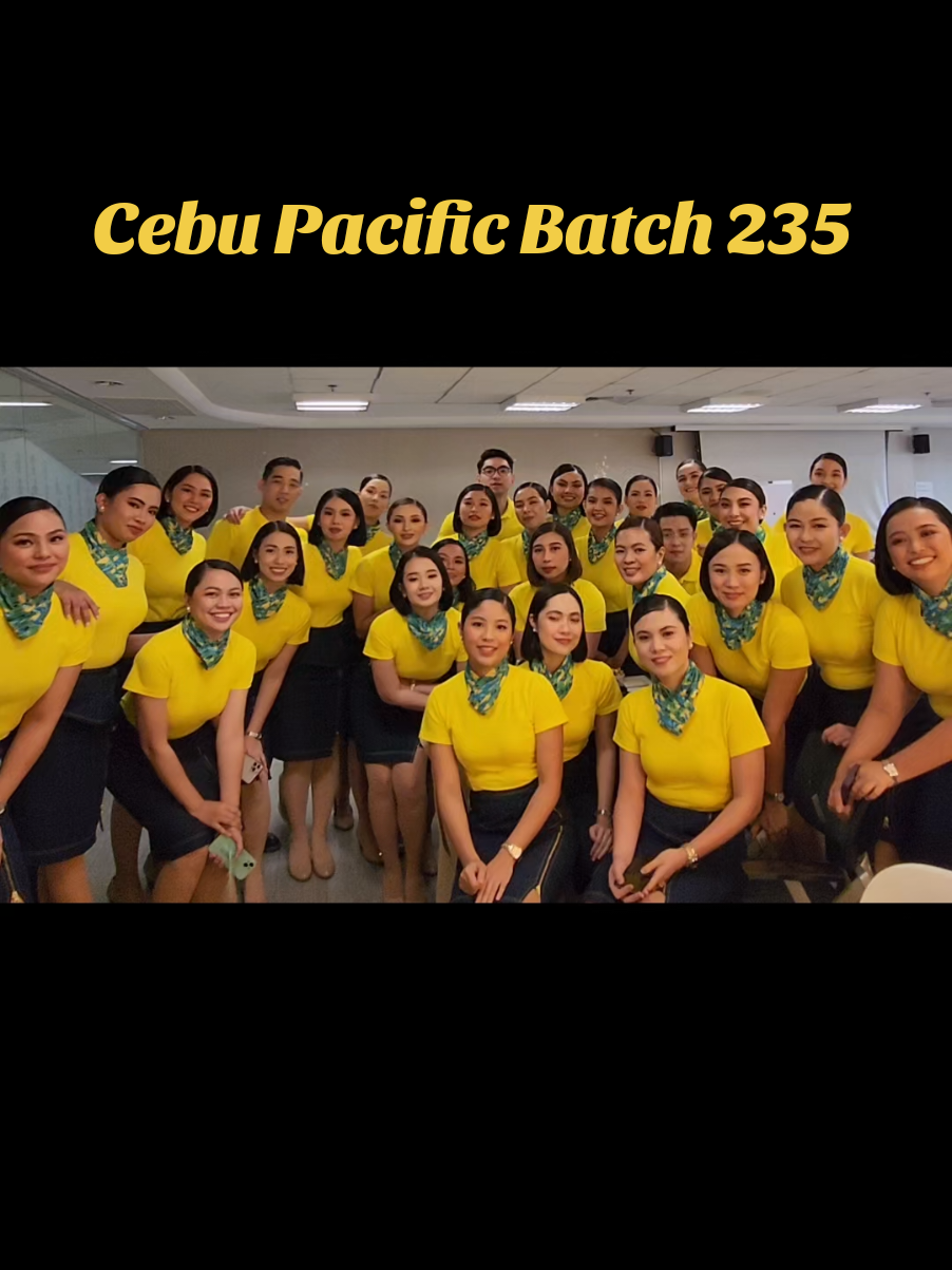 Congratulations Cebu Pacific Batch 235!  #fypviralシ #fypreels #fypageシ #fypシ゚ #foryourpage #flightattendant #cabincrew #airlines #cebupacificair  #futureflightattendant #FutureCabinCrew #aspiringflightattendant #AspiringCabinCrew #CabinCrewJourney