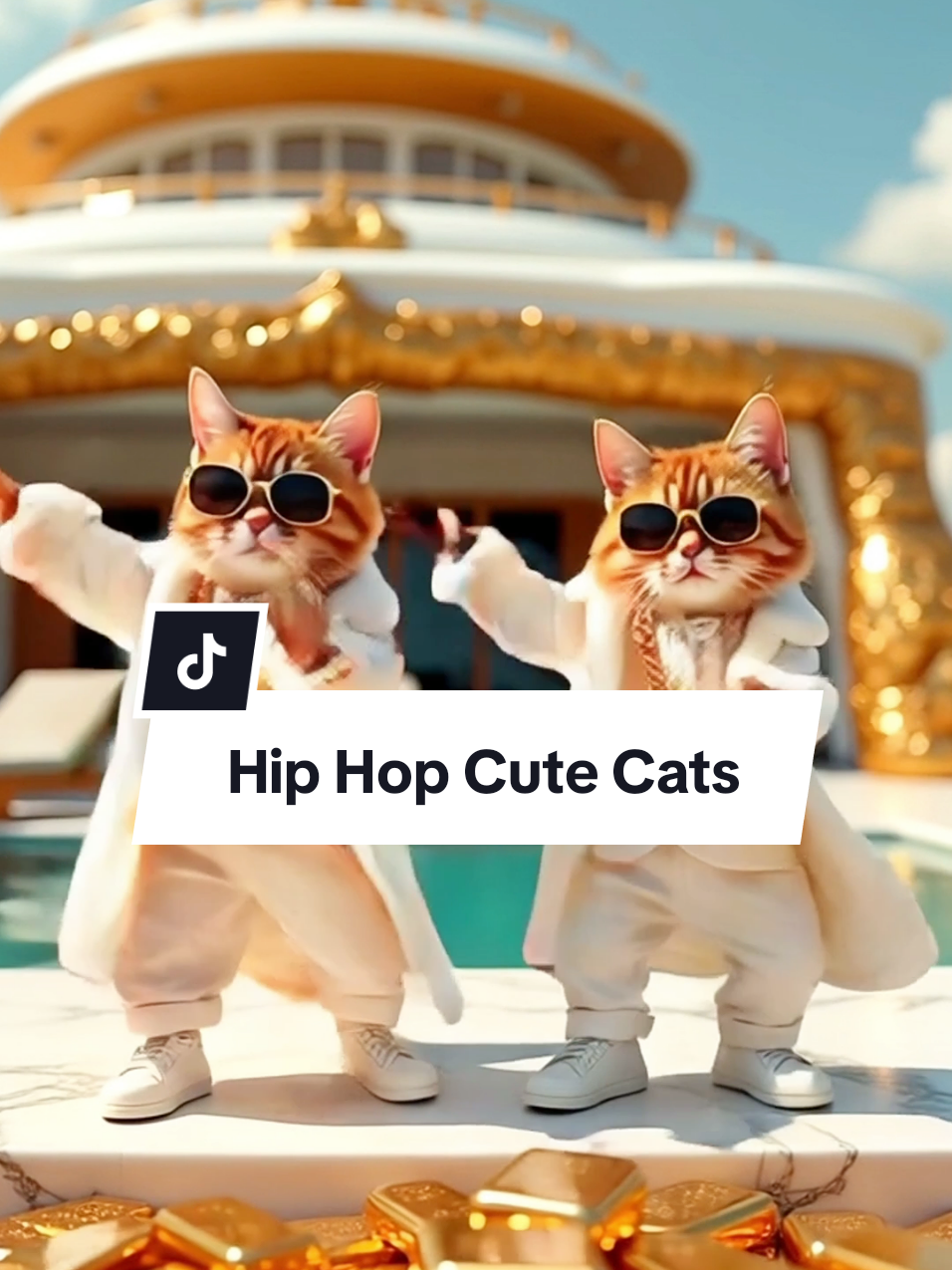 Hip Hop cute cats dancing #cutecat #dancingcat #usher @Usher Raymond 