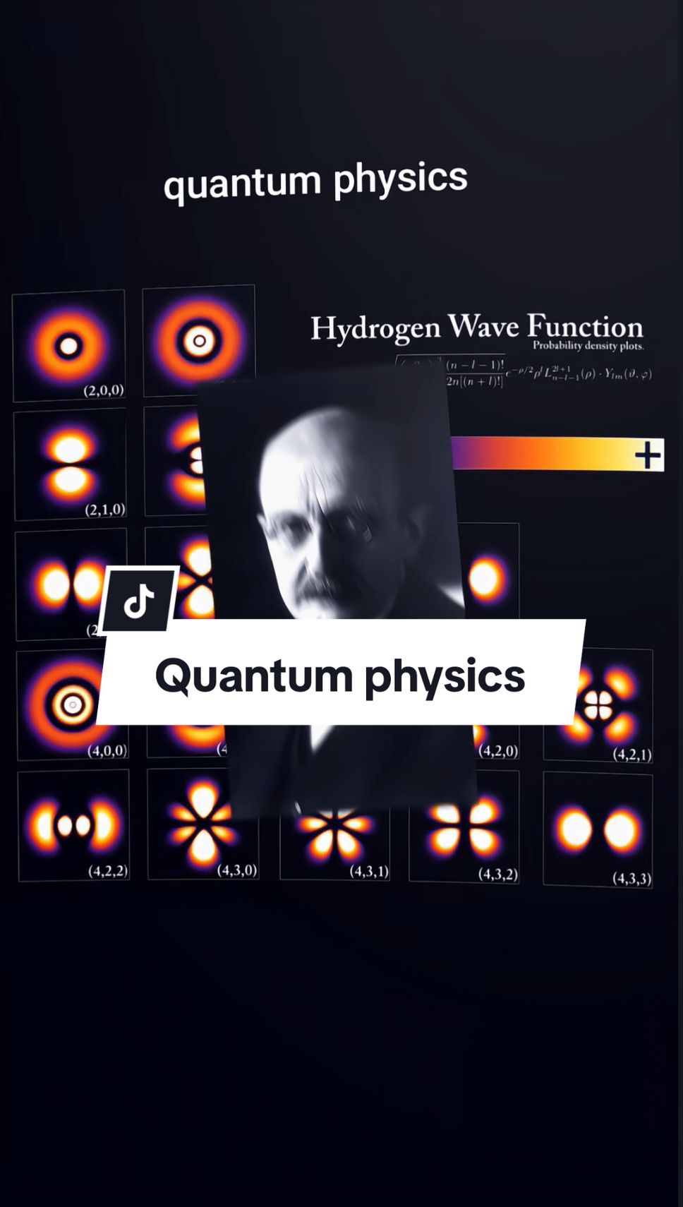 Quantum physics is a branch of physics that studies the behavior of matter and energy at atomic and subatomic scales. At these scales, the laws of classical physics (such as Newtonian mechanics) no longer apply, and the phenomena that occur are often probabilistic (based on probability) and counter-intuitive. Quantum physics introduces concepts such as the quantization of energy, wave-particle duality, the uncertainty principle, and quantum superposition. **Max Planck** is the founding father of quantum physics. In 1900, he introduced the idea of **quantization of energy** to explain black-body radiation, stating that energy is divided into tiny packets called **quanta**. His formula, ( E = hv ), introduced **Planck's constant**( h), which became the foundation of quantum physics.  Where: E = quantum energy h = Planck's constant (6.626×10−³⁴Joule-seconds) ν = frequency of radiation.  His work started a revolution in physics and laid the foundation for the development of quantum mechanics. #quantum #kuantum #physics 