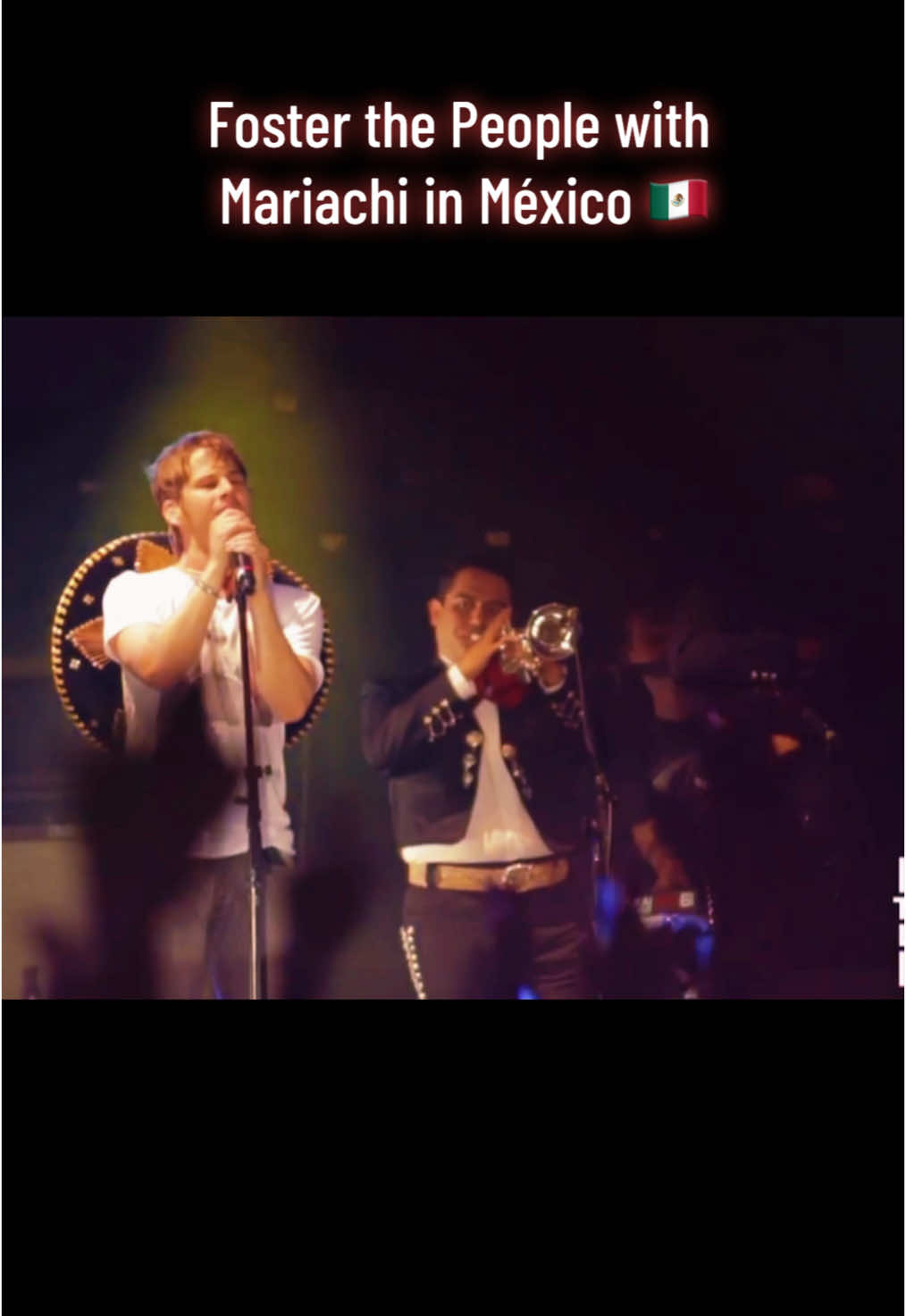 People went crazy when FTP played in a concert with a Mariachi band in Guadalajara, México #fosterthepeople #markfoster #mariachi #livemusic 