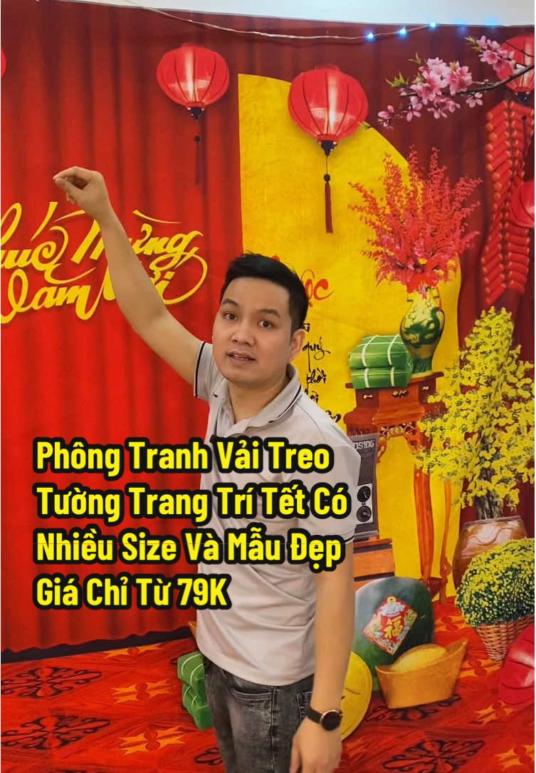 Phông Tranh Vải Treo Tường Trang Trí Tết Có Nhiều Size Và Mẫu Đẹp Giá Chỉ Từ 79K #_longmet8  #trending  #tiktok  #xuhuong  #viral  #decortet  #trangtritet  #giadungtienich #tranhvaidecortet  #tranhvaitrangtritet 